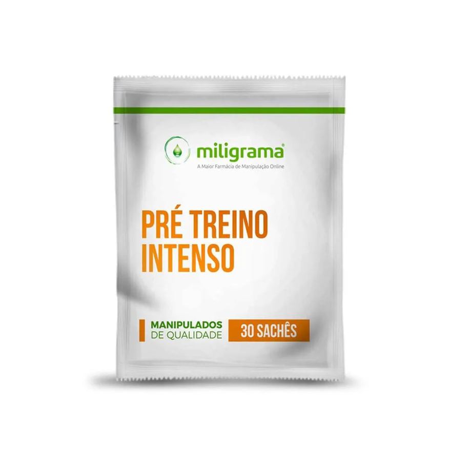 Miligrama Pré Treino Intenso 30 Sachês Sabor Laranja
