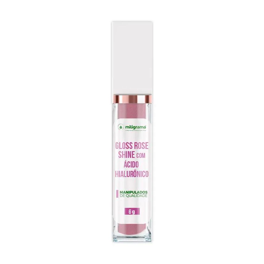 Miligrama Gloss Rose Shine com Ácido Hialurônico 6g
