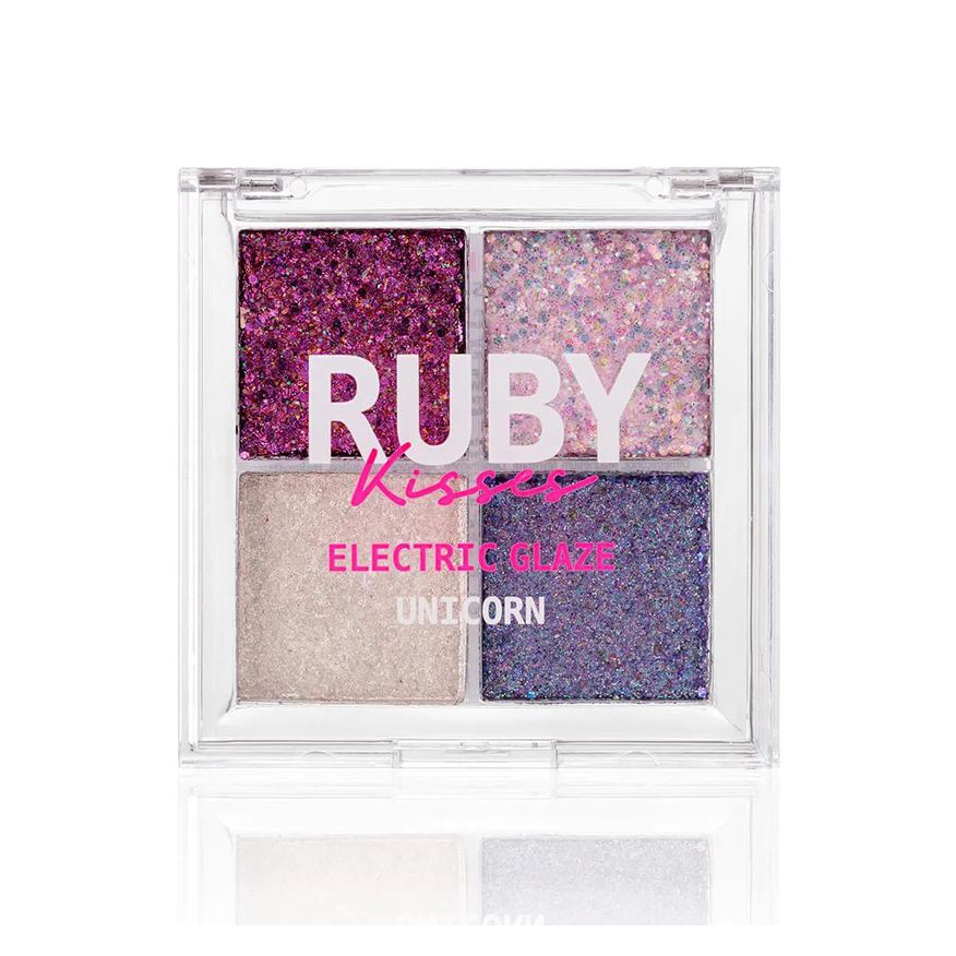 Ruby Kisses Paleta de Sombras Glitter Unicorn - Roxo