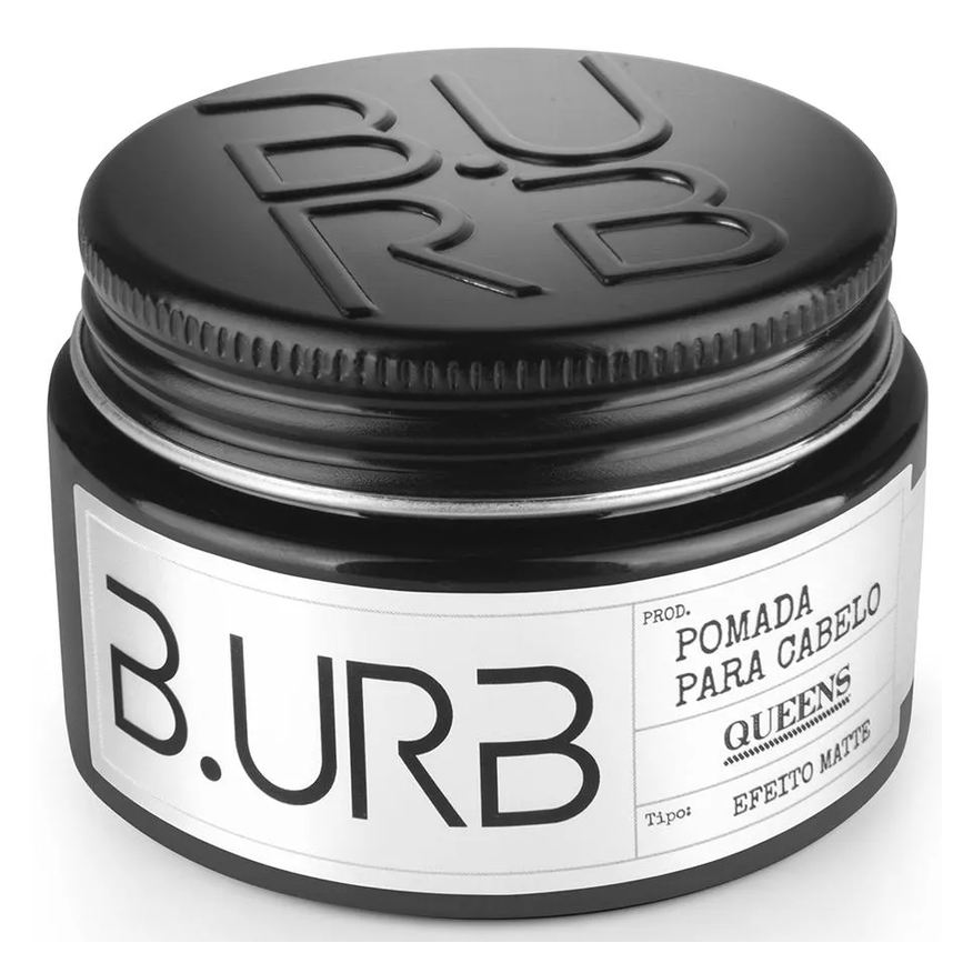 para Pomada Cabelo Queens Efeito Matte / Seco 100g Barba Urbana B.urb