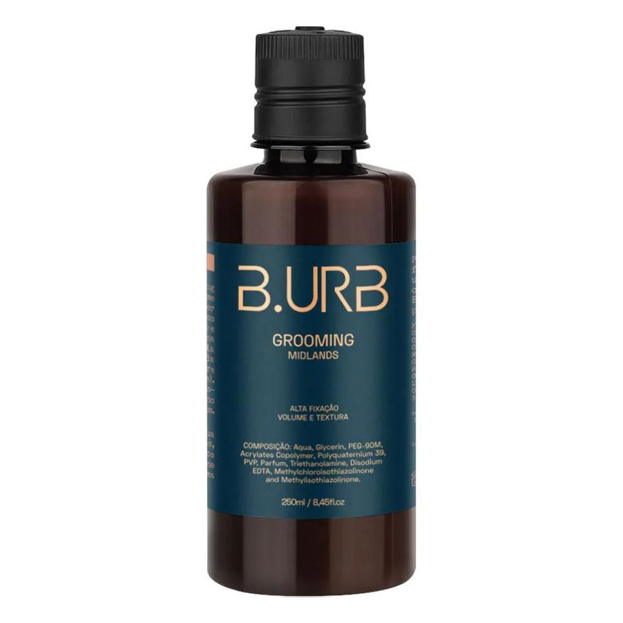 para Grooming Cabelo Midlands Alta Fixação 250ml Barba Urbana B.urb
