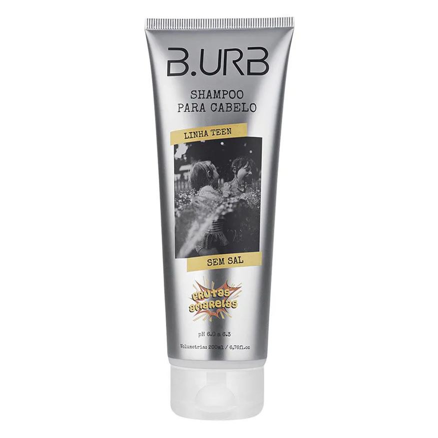 B.urb Shampoo Teen sem Sal - Frutas Amarelas 200ml Barba Urbana