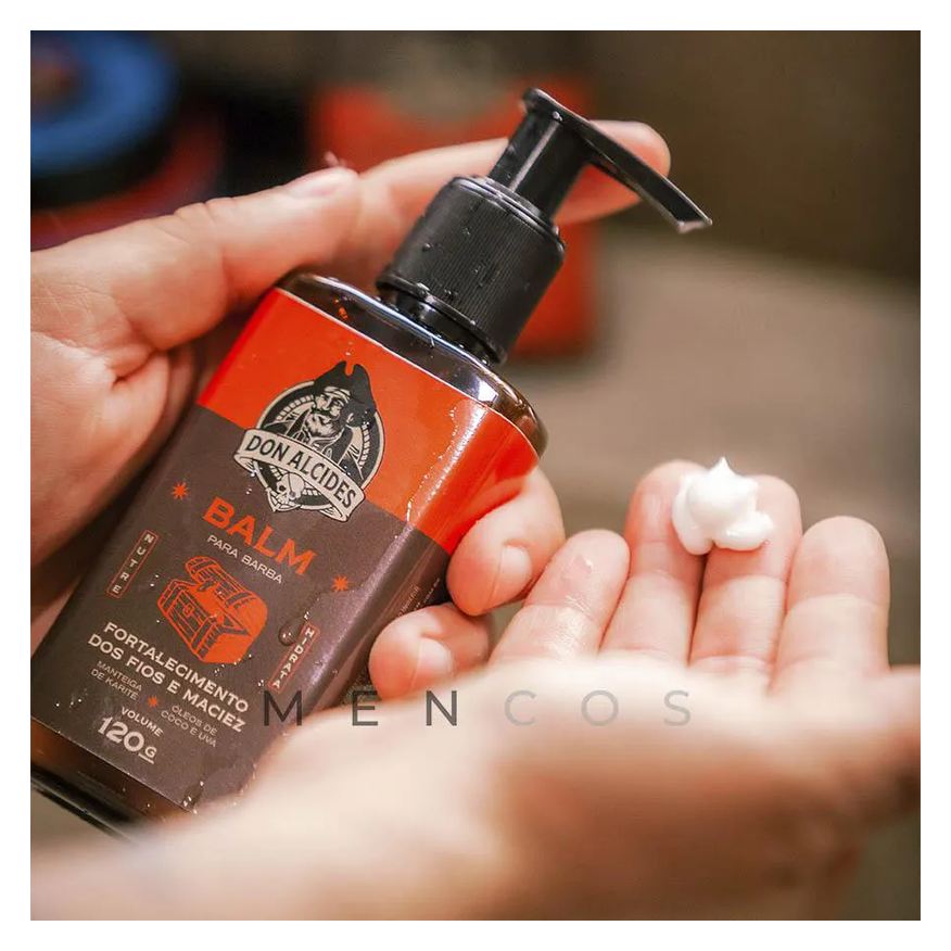 para Balm Barba Negra Amadeirado, Doce e Marcante 120g Don Alcides