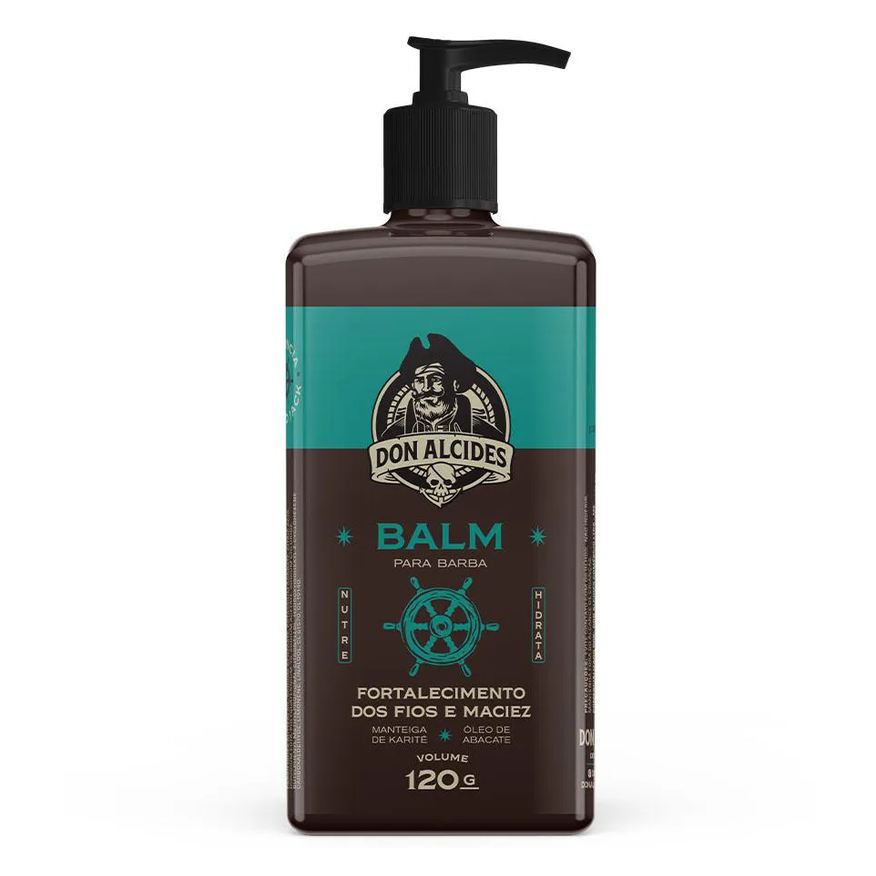 Don Alcides Balm para Barba Calico Jack Herbal, Refrescante e Ousado 120g