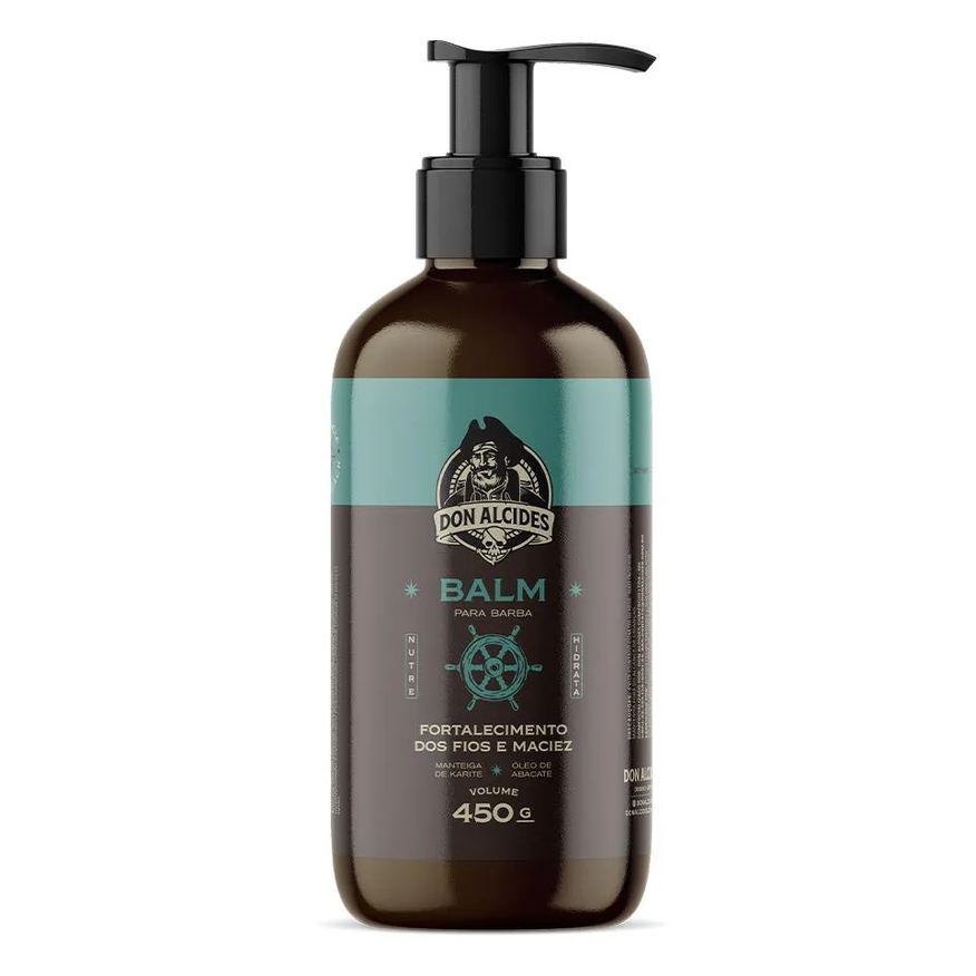 Don Alcides Balm para Barba 450g Bancada Barbearia Calico Jack