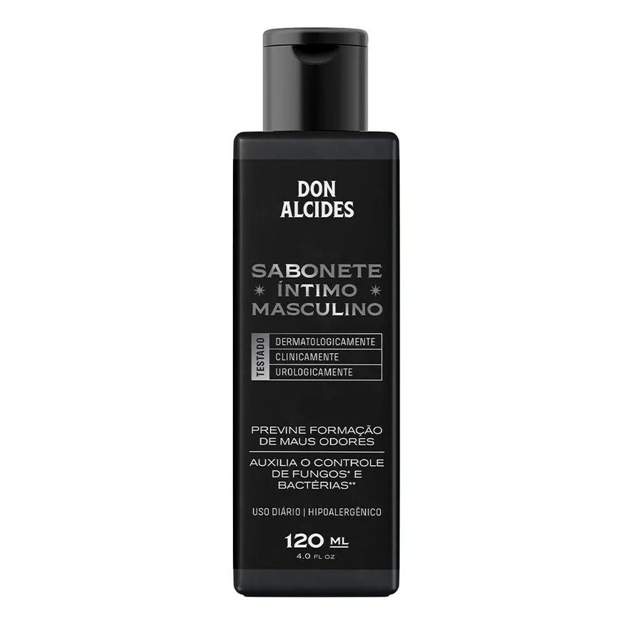 Don Alcides Sabonete Íntimo Masculino Previne Maus Odores, Fungos e Bactérias 120ml