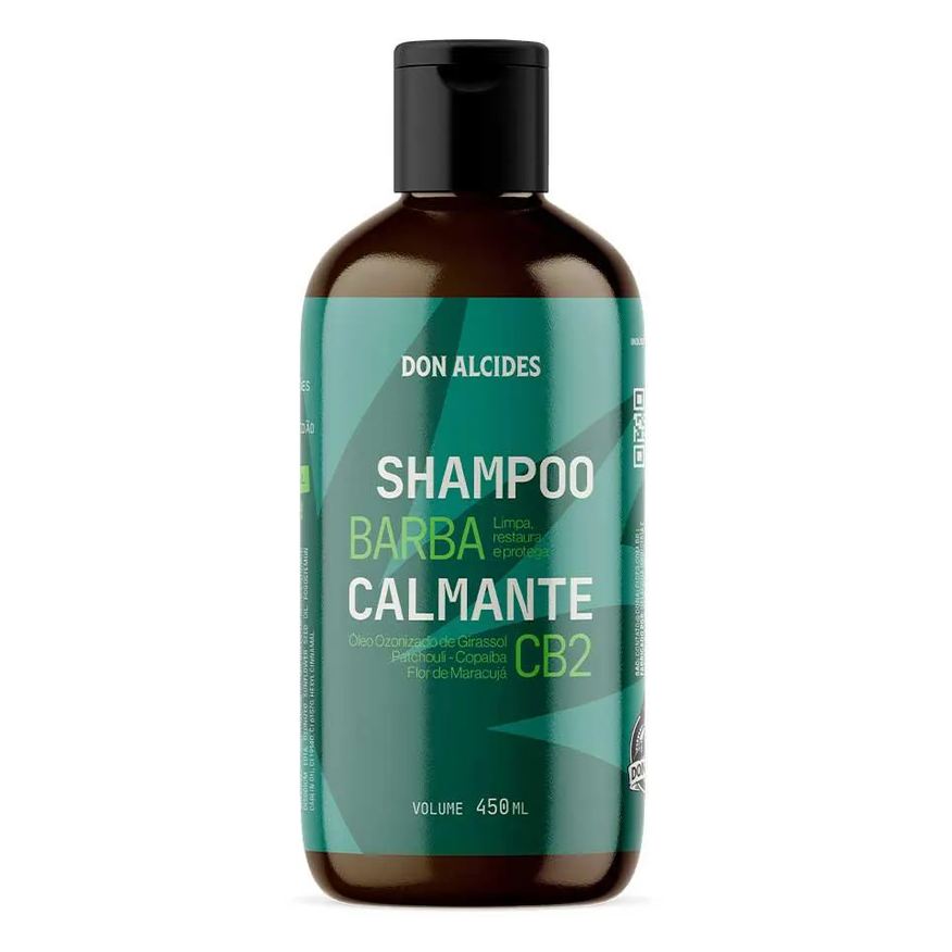 Don Alcides Shampoo para Barba Cb2 450ml Calmante Original Kush