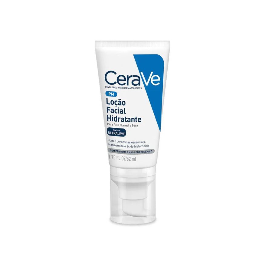 CeraVe Loção Hidratante Facial Hidratação Leve para Rosto com Ceramidas 52ml