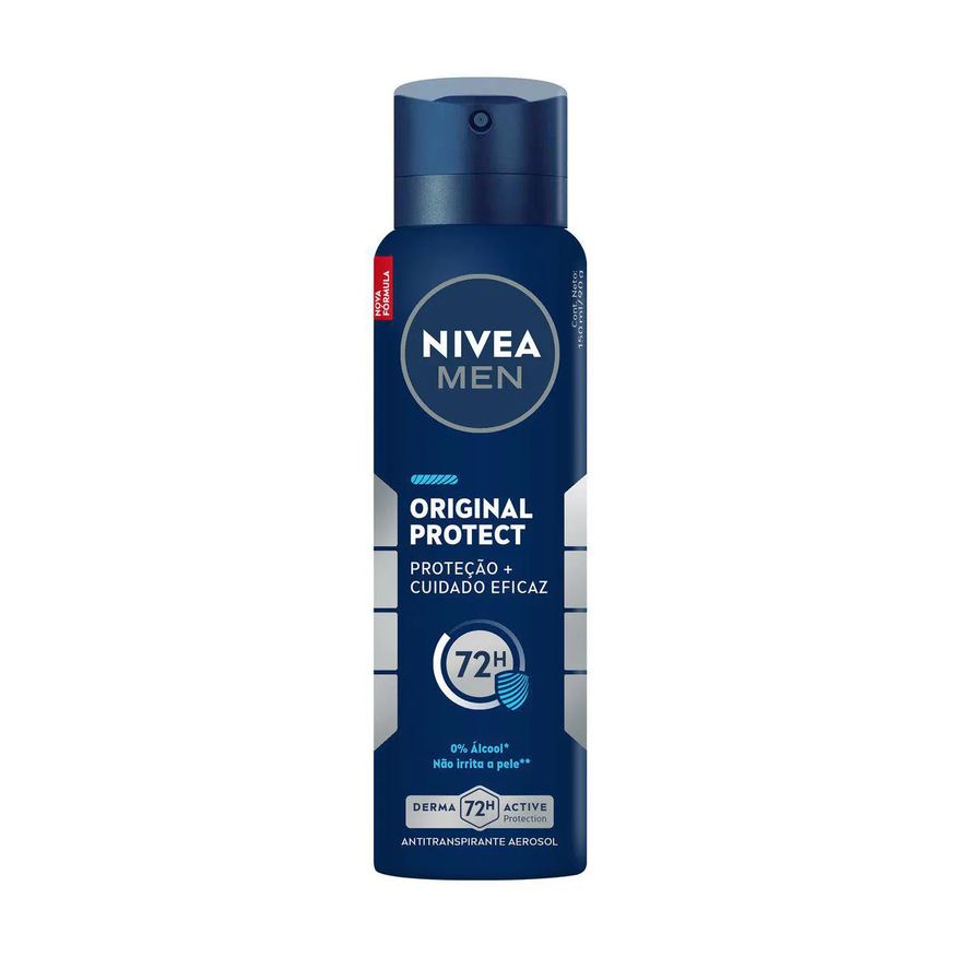 Nivea Desodorante Antitranspirante Aerosol Men Original Protect Masculino 48h 150ml