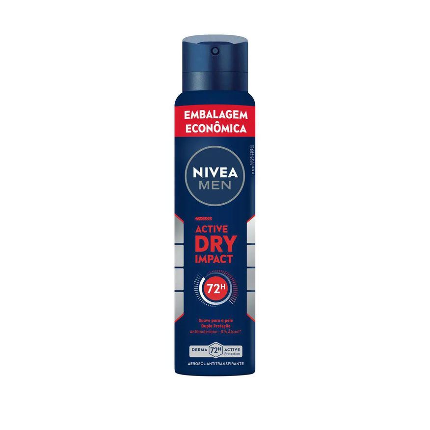 Nivea Desodorante Antitranspirante Aerosol Men Active Dry Impact 72h 200ml