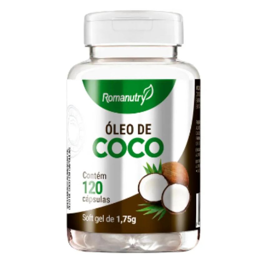 Romanutry Óleo de Coco 1000mg 120 cápsula