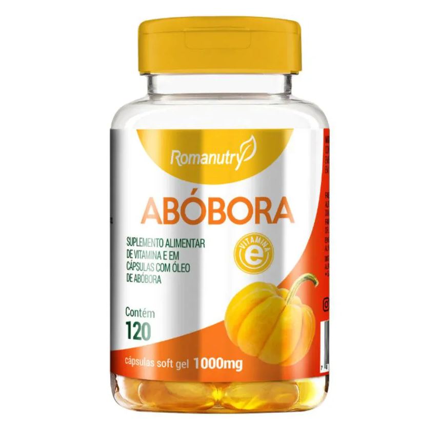 Romanutry Oleo de Semente de Abobora 1000mg 120 cápsula