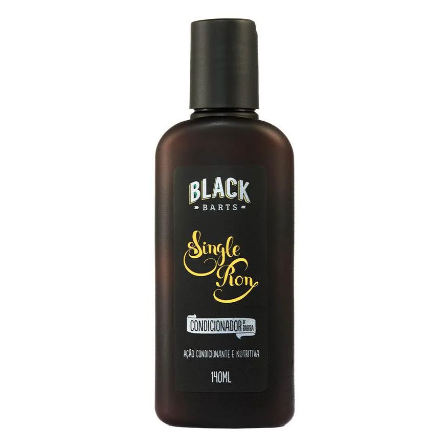 Black Barts Condicionador de Barba Ação Condicionante e Nutritiva Single Ron 140ml