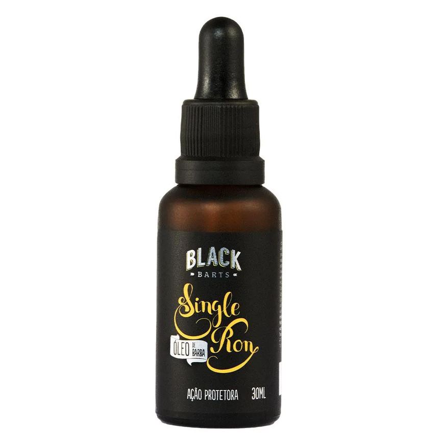 Black Barts Óleo de Barba Amadeirado Ação Protetora Single Ron 30ml