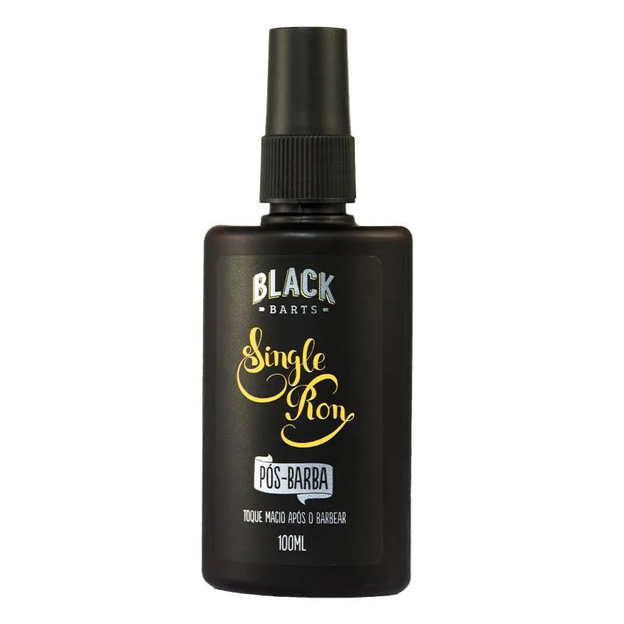 Black Barts Pós Barba Spray Toque Macio Após o Barbear Single Ron 100ml