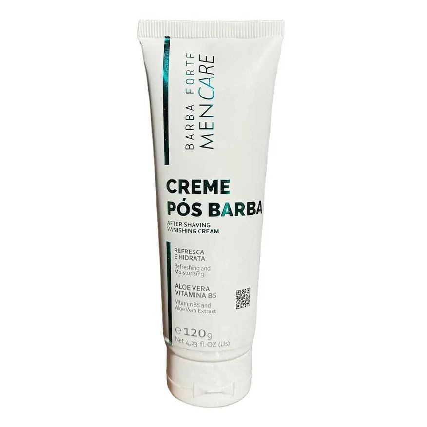 Barba Forte Creme Pós Barba Men Care com Aloe Vera Refrescante 120g