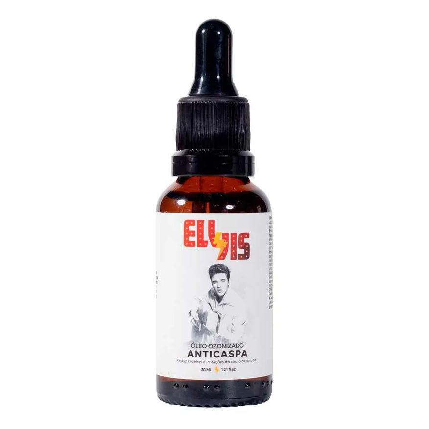 Viking Óleo Ozonizado Anticaspa Elvis Presley Reduz Coceiras e Irritações 30ml