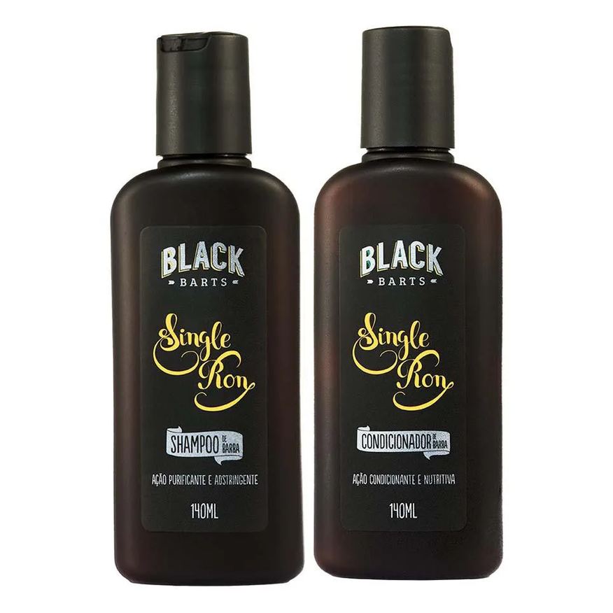 Black Barts Kit Barba Shampoo + Condicionador Single Ron 140ml