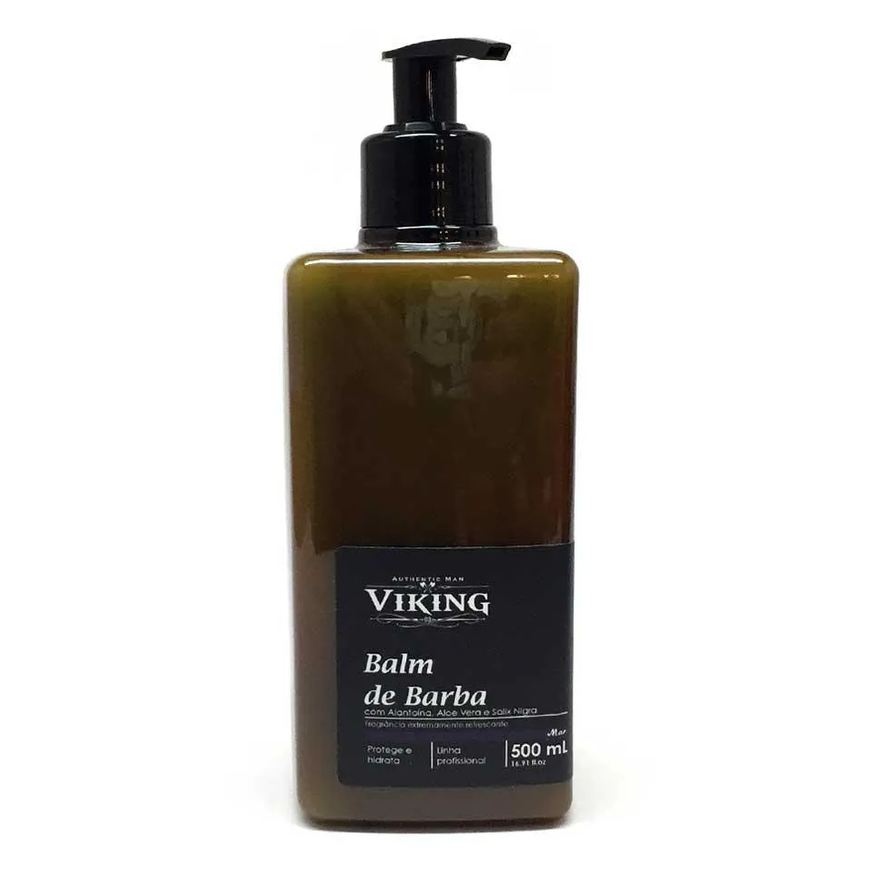 Viking Balm de Barba Mar 500ml Bancada Barbearia - Linha Profissional
