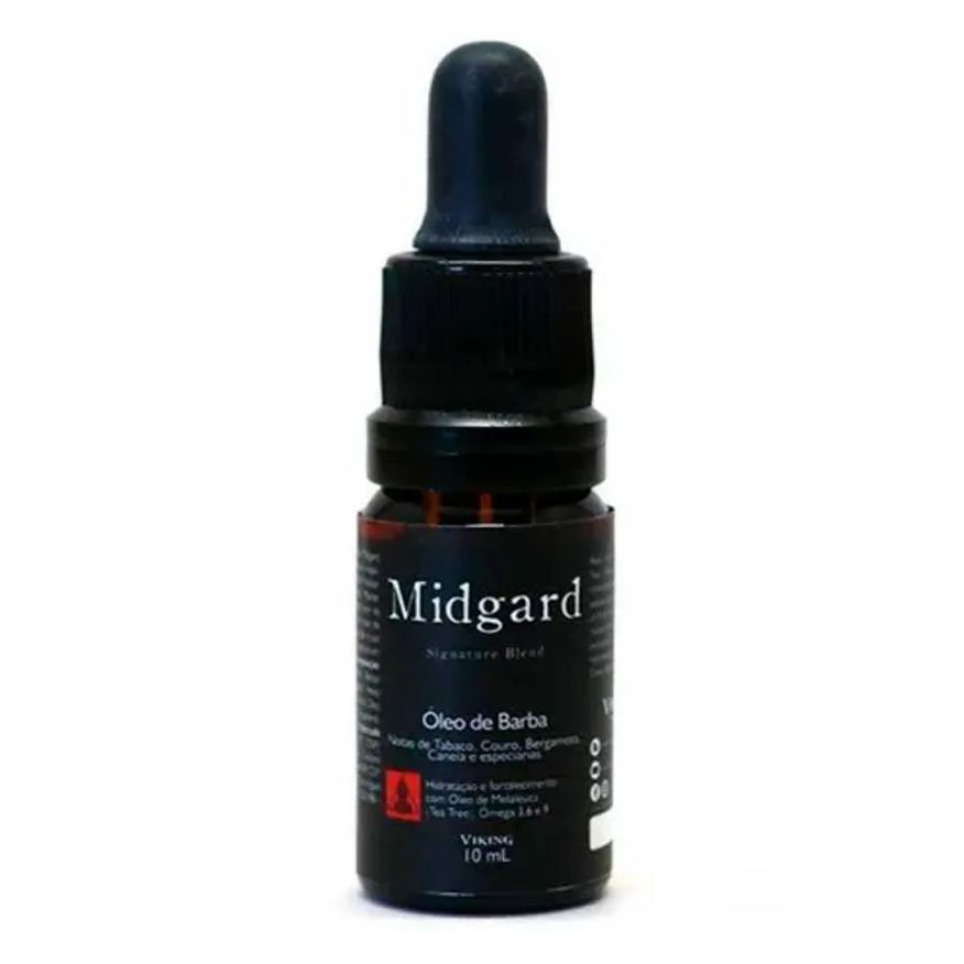 Viking Óleo de Barba Midgard com Notas de Tacabo e Canela 10ml