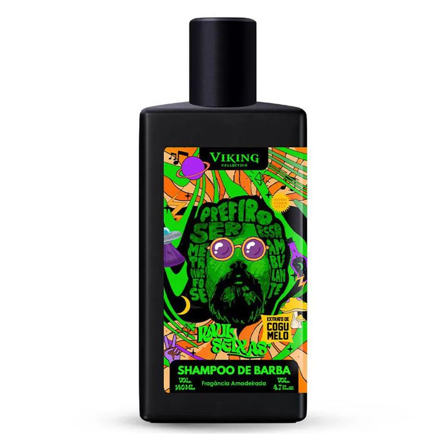 Viking Shampoo de Barba Raul Seixas Amadeirado com Extrato de Cogumelo 140ml