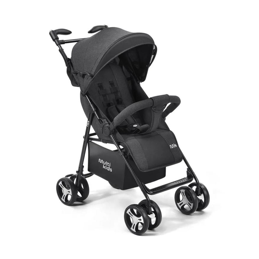 Multikids Baby Carrinho de Bebê Flick Preto