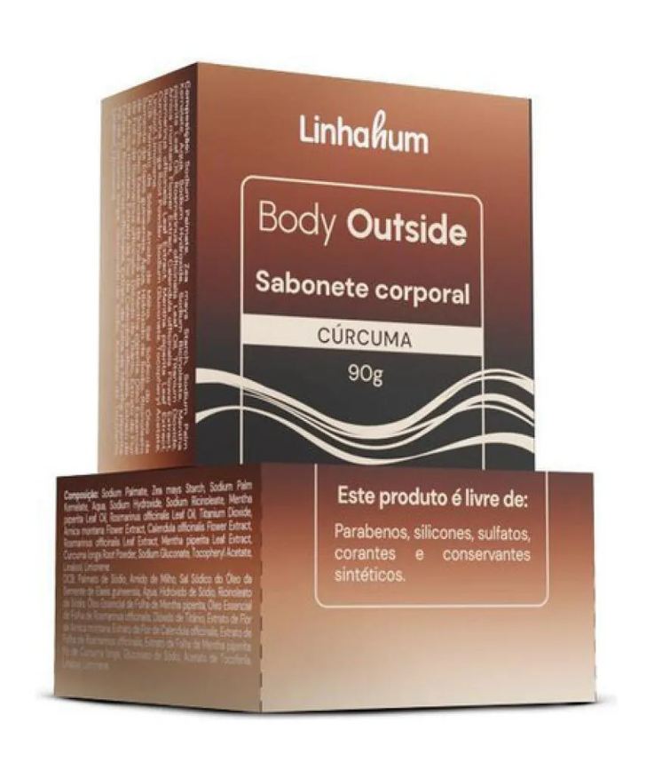 Linhahum Sabonete Corporal Cúrcuma Body Outside 90g