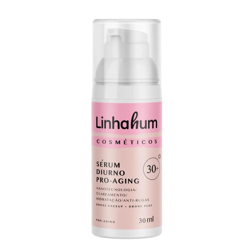 Linhahum Sérum Facial Diurno Efeito Lifting Pro-aging Nanotecnologia
