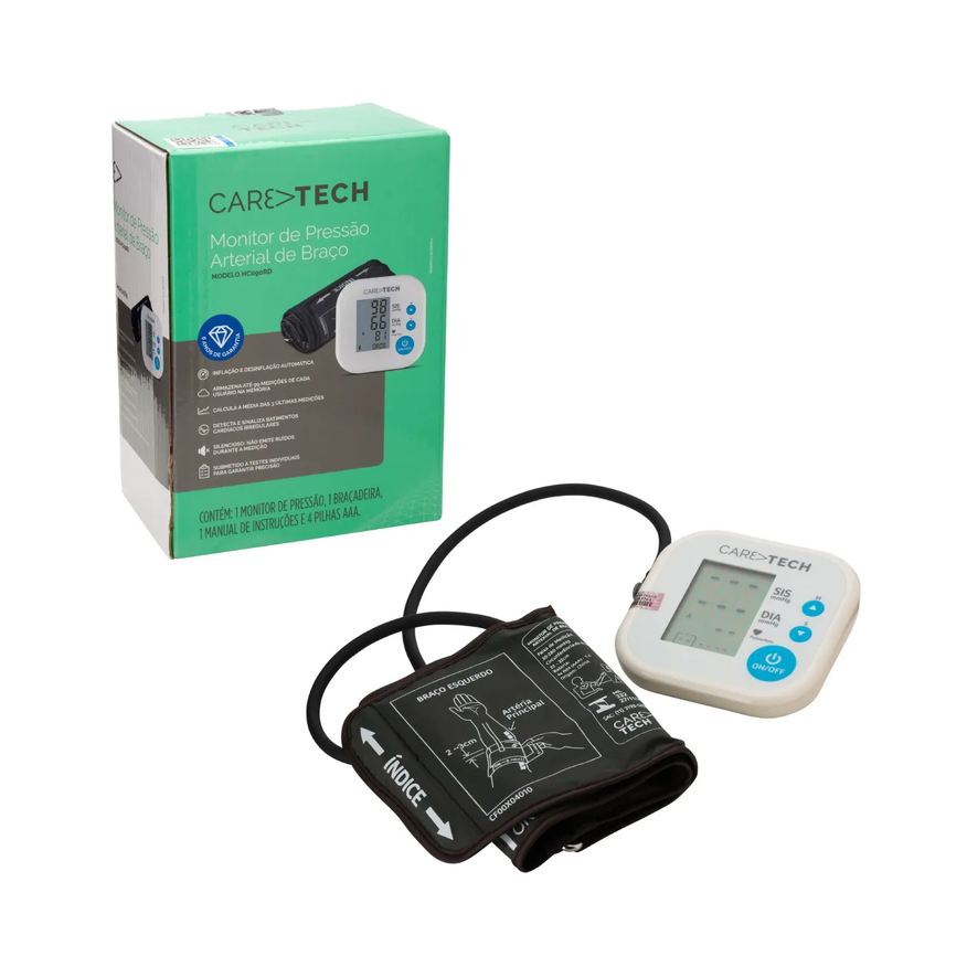 de Monitor Pressão Arterial de Braço Caretech HCogoRD 1 unidade