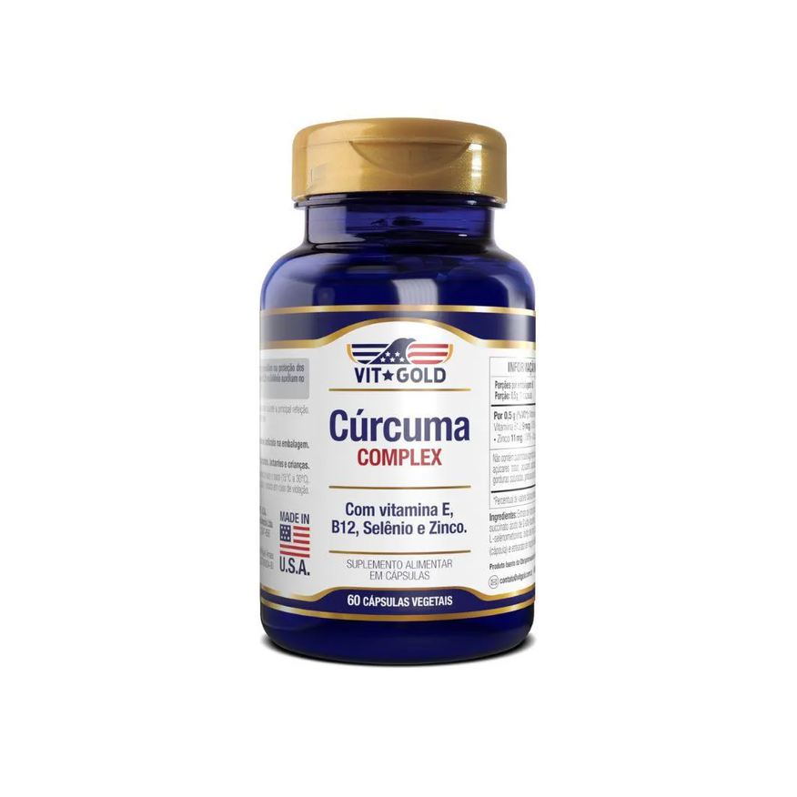 Vit Gold Cúrcuma Complex Vitgold 60 Cápsulas Vegetais