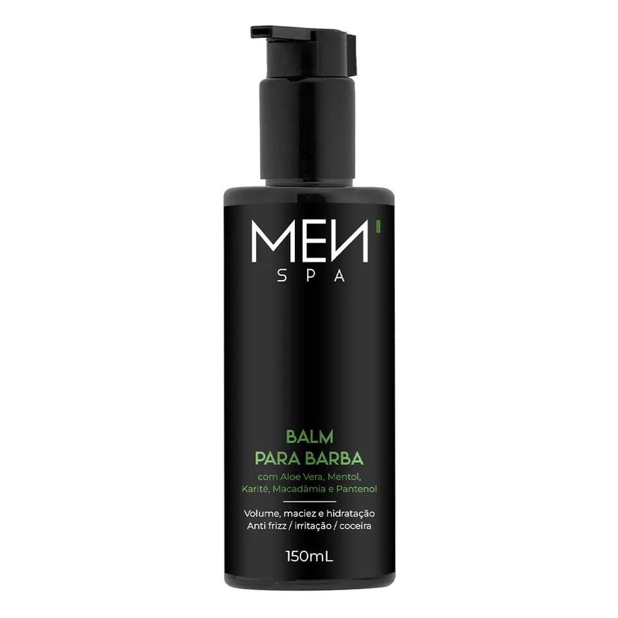 Menspa Balm para Barba Anti Frizz para Fios Rebeldes - Volume e Maciez 150ml