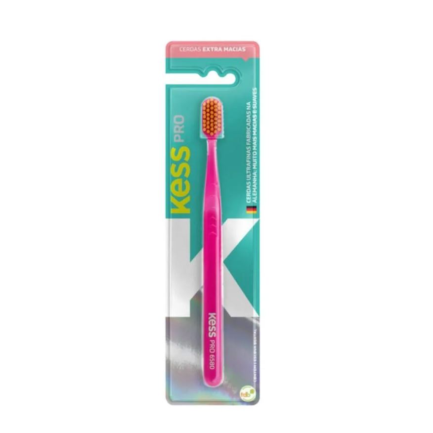 Big Universo Escova Dental Extra Macia Kess Pro Pocket Belliz Rosa Cod.2097