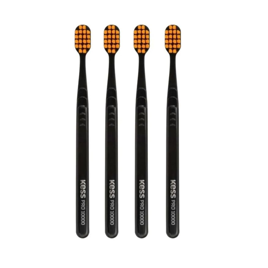 Big Universo Kit Escova Dental Extra Macia Kess Pro 10k Belliz Laranja C/4