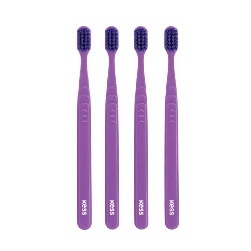 Big Universo Kit Escova Dental Extra Macia Kess Pro Pocket Belliz Roxo C/4