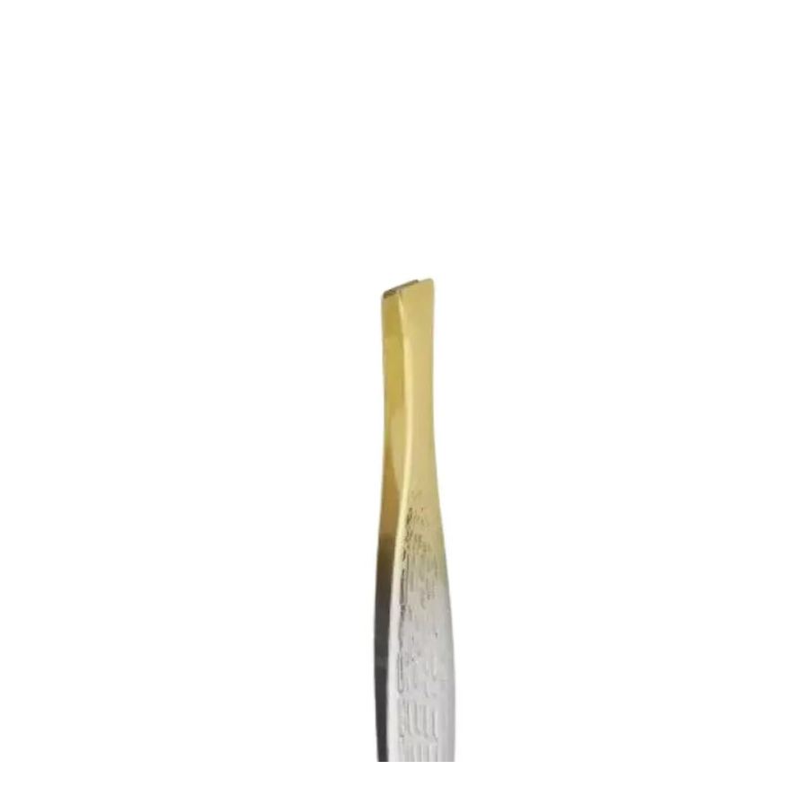 Pinças Kit Belliz Enox Ponta Dourada Diagonal Cod.1707 C/3