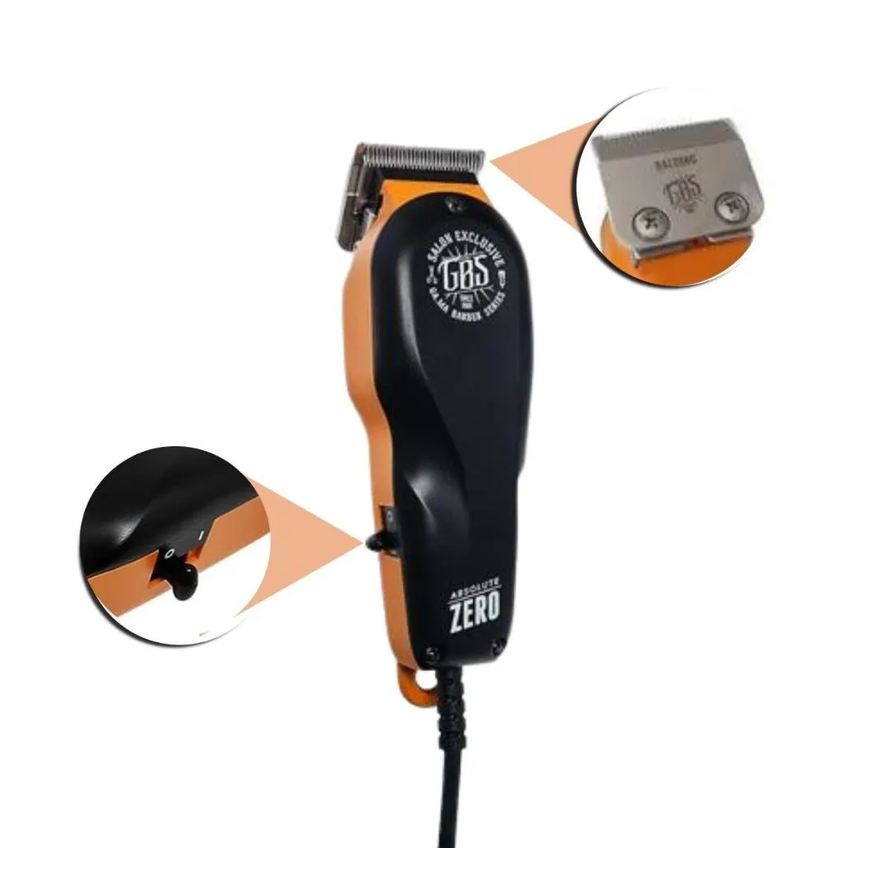 de Máquina Corte Gama Absolute Zero Gbs Barber Series 127v