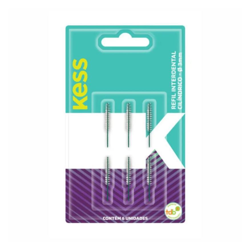 Big Universo Refil Interdental Cilíndrico Kess 3mm C/6un Cód.1994