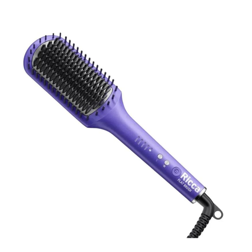 Big Universo Escova Alisadora Ricca Flat Brush 4 Temperaturas Bivolt