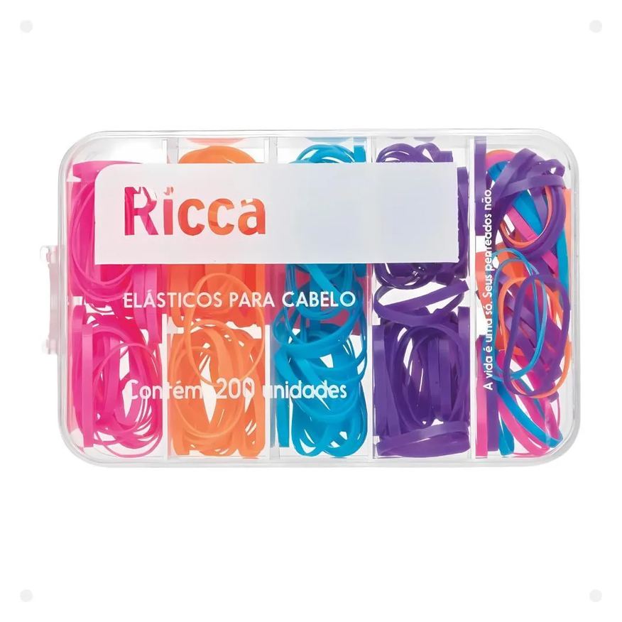 Big Universo Elásticos Coloridos para Cabelo Ricca com 200un Cód.3345