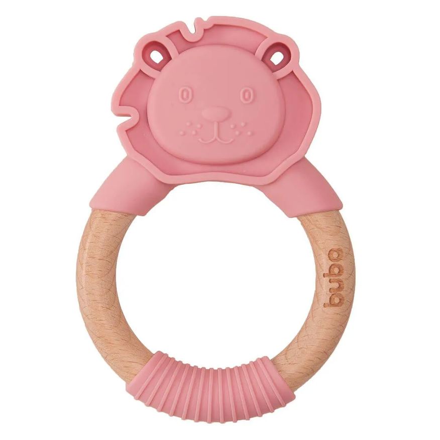 Buba Mordedor Leão em Silicone Rosa