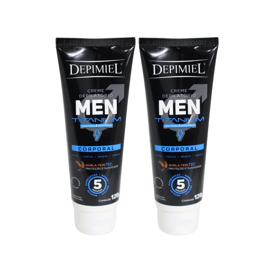 Kit 2 Creme Depilatório Men Corporal Masculino Depimiel