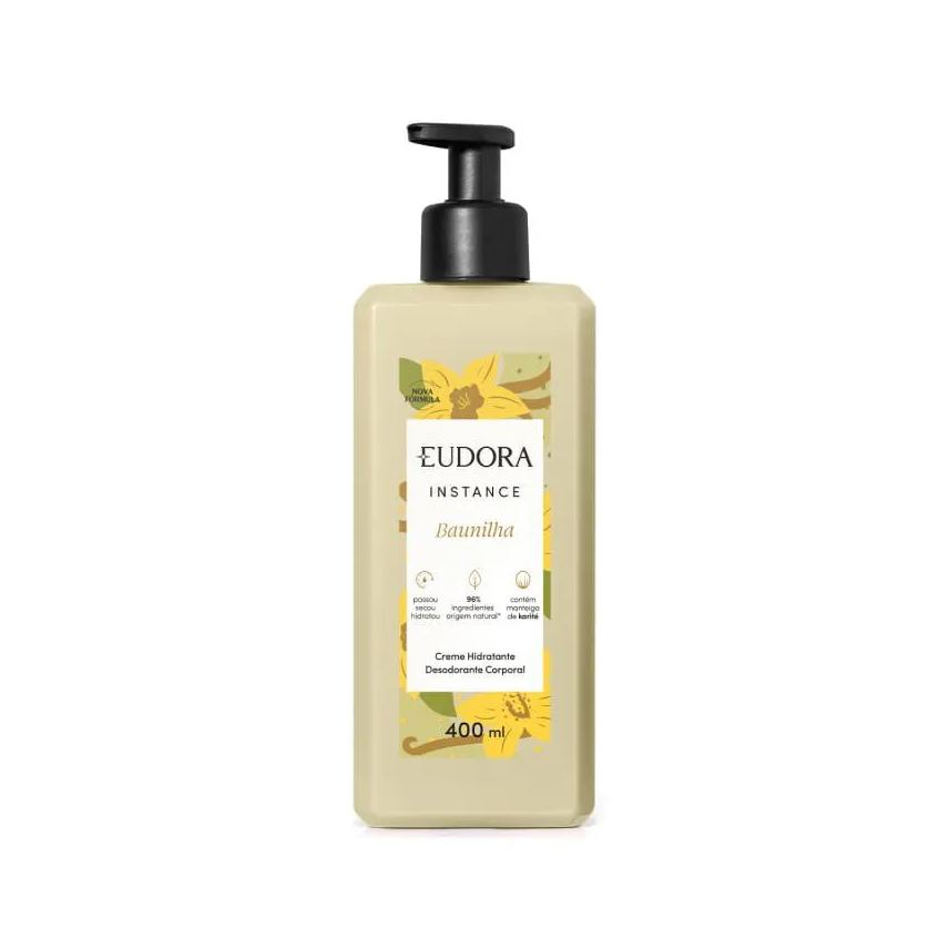 Eudora Instance Baunilha Creme Des Hidratante Corporal 400ml
