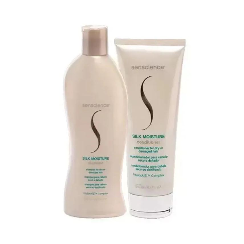 Senscience Kit com 1 Shampoo Silk Moisture 280ml + 1 Mascara Inner Restore 150ml