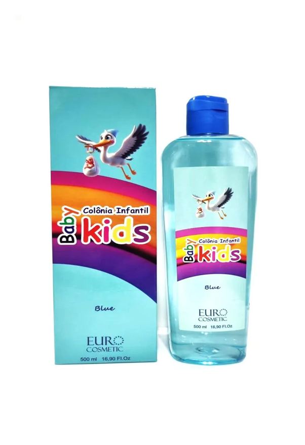 Euro Cosmetics Colônia Infantil Baby Kids Blue Euro Cosmetic 500ml