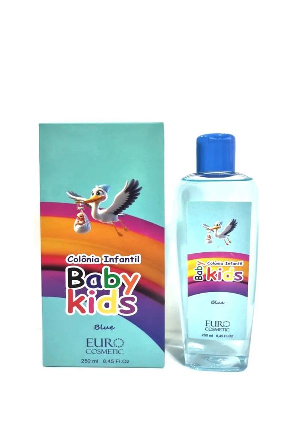 Euro Cosmetics Colônia Infantil Baby Kids Blue Euro Cosmetic 250ml