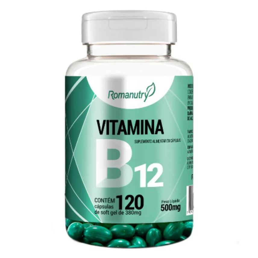 Romanutry Vitamina B12 500mg 120 cápsula