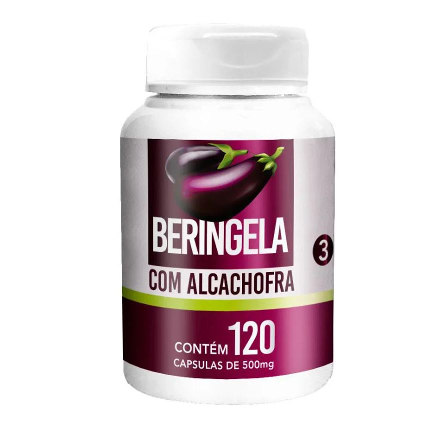 Natuvite Beringela com Alcachofra 500mg 120 cápsula