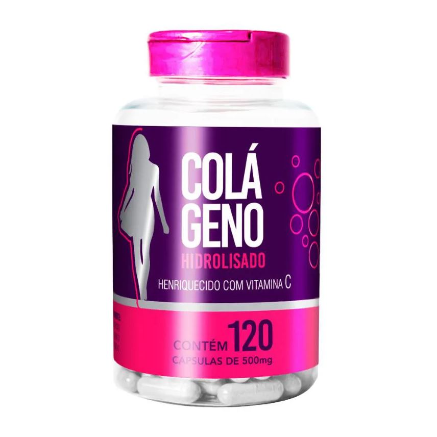 Natuvite Colágeno Hidrolisado com Vit C 500mg 120 cápsula