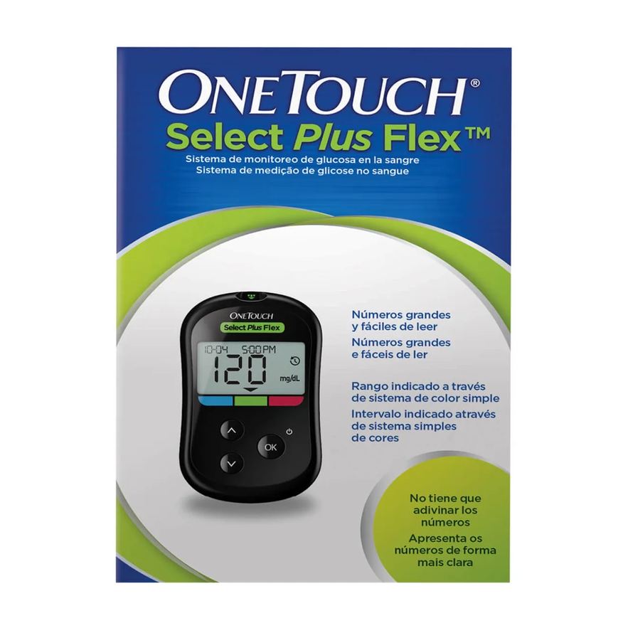 One Touch Select Plus Medidor de Glicemia OneTouch Select Plus Flex com 1 unidade