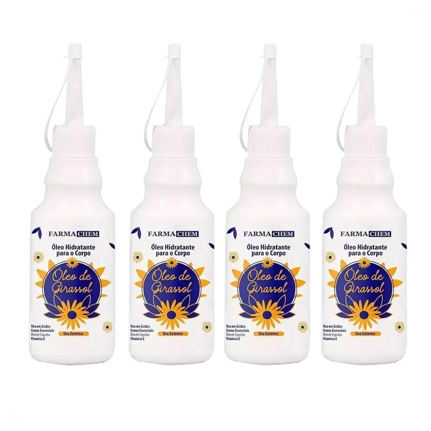 Kit com 4 - Oléo de Girassol Farmachem 200ml
